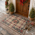 Christmas Kitchen Runner Rug, 2x6 Soft Christmas Bathroom Runner Rug