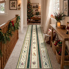 Christmas Kitchen Runner Rug, 2x6 Soft Christmas Bathroom Runner Rug