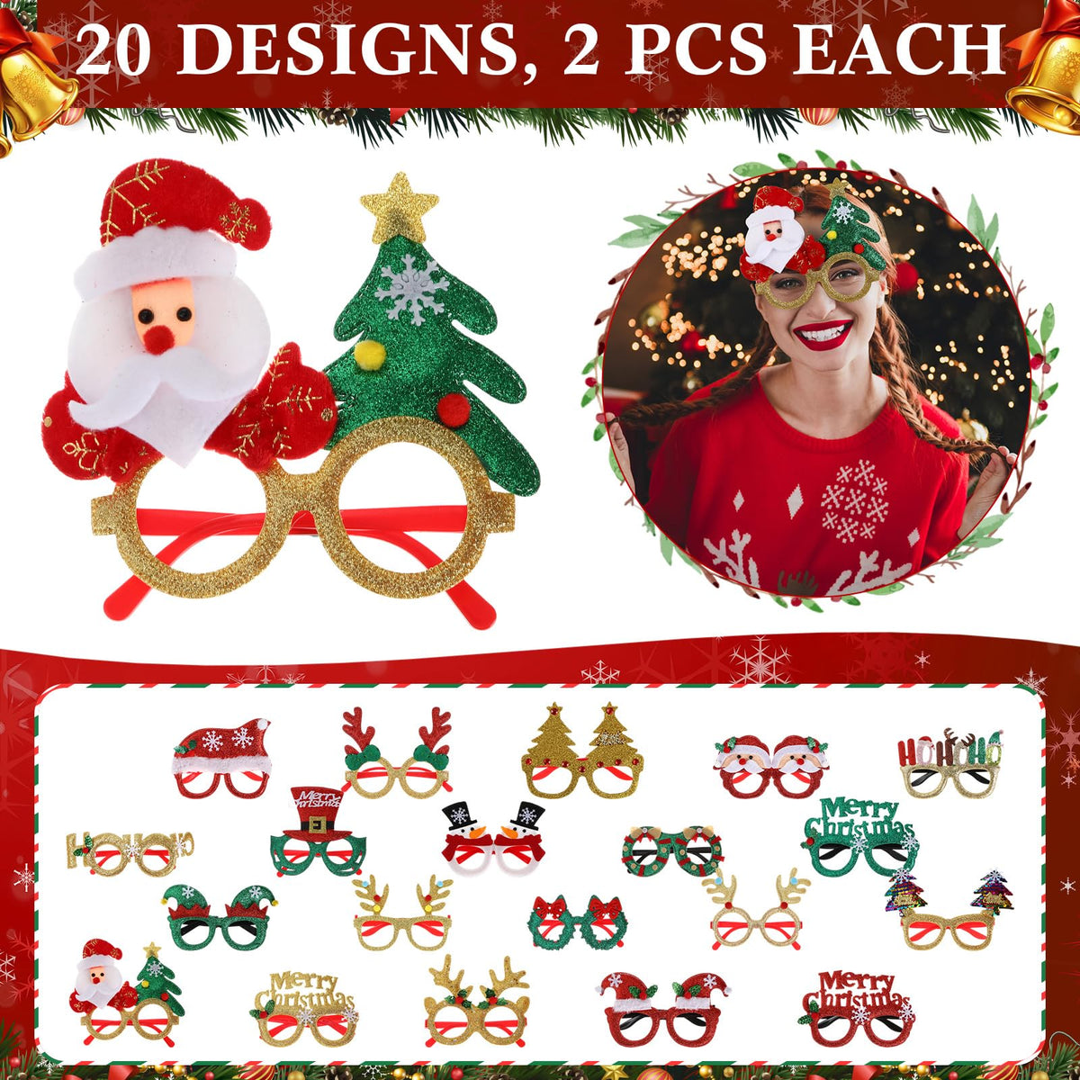 400 Pcs Christmas Party Favors Bulk,