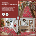 Christmas Kitchen Runner Rug, 2x6 Soft Christmas Bathroom Runner Rug