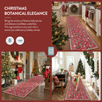 Christmas Kitchen Runner Rug, 2x6 Soft Christmas Bathroom Runner Rug