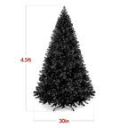 Christmas tree4.5ft Premium Unlit Pine Design, Dense Branches Realistic Holiday Décor w/Easy Assembly - Green