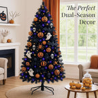 Christmas tree4.5ft Premium Unlit Pine Design, Dense Branches Realistic Holiday Décor w/Easy Assembly - Green