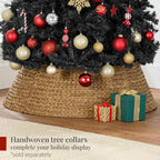Christmas tree4.5ft Premium Unlit Pine Design, Dense Branches Realistic Holiday Décor w/Easy Assembly - Green