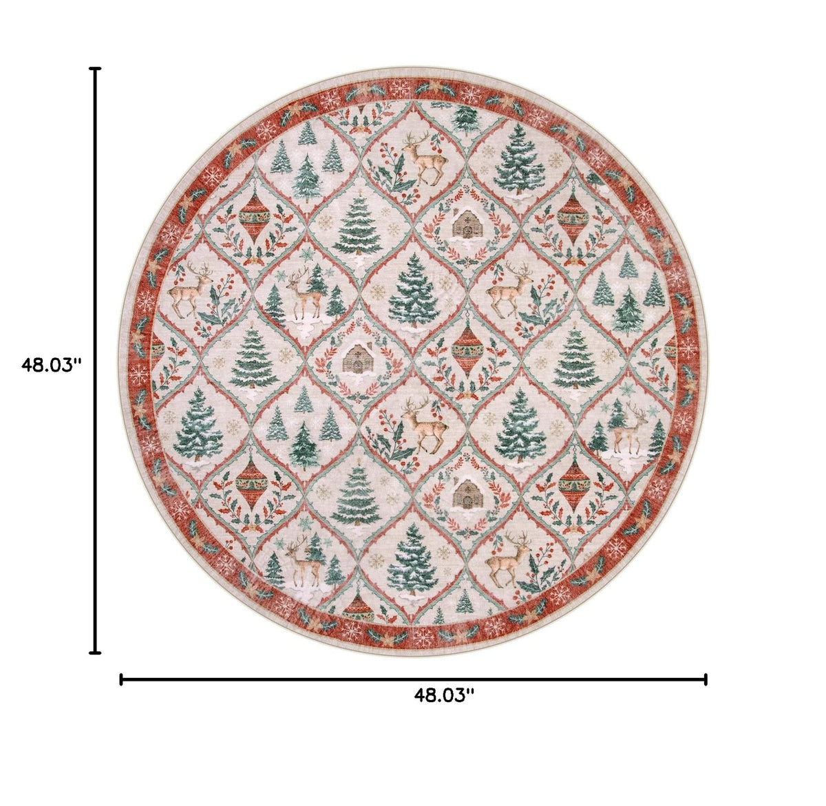 Christmas Kitchen Runner Rug, 2x6 Soft Christmas Bathroom Runner Rug