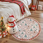 Christmas Kitchen Runner Rug, 2x6 Soft Christmas Bathroom Runner Rug