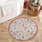 Christmas Kitchen Runner Rug, 2x6 Soft Christmas Bathroom Runner Rug