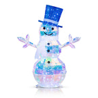 2 Pack 30" & 24" Pop-Up Iron Christmas Ornament Set, 230 Warm White LEDs with UL Transformer, 8 Light Functions & 18H Timer