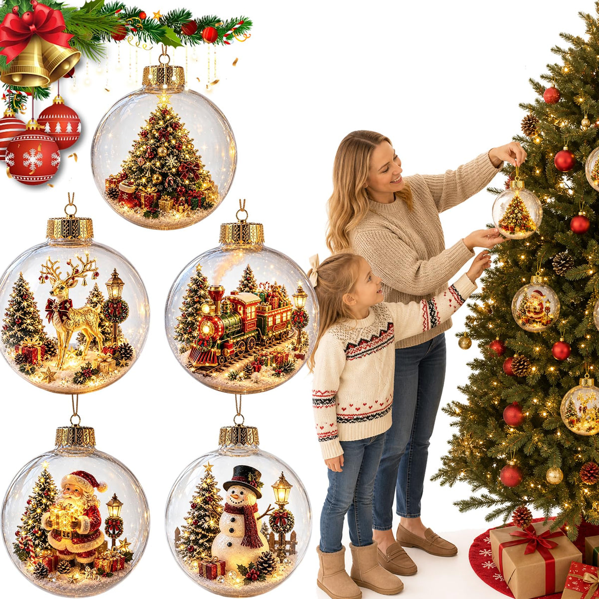 Glowing Christmas Story Ornament - Glowing Christmas Story Ornament (5PCS)