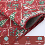 Christmas Kitchen Runner Rug, 2x6 Soft Christmas Bathroom Runner Rug