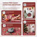 Christmas Kitchen Runner Rug, 2x6 Soft Christmas Bathroom Runner Rug