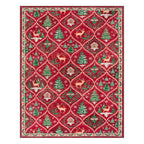 Christmas Kitchen Runner Rug, 2x6 Soft Christmas Bathroom Runner Rug
