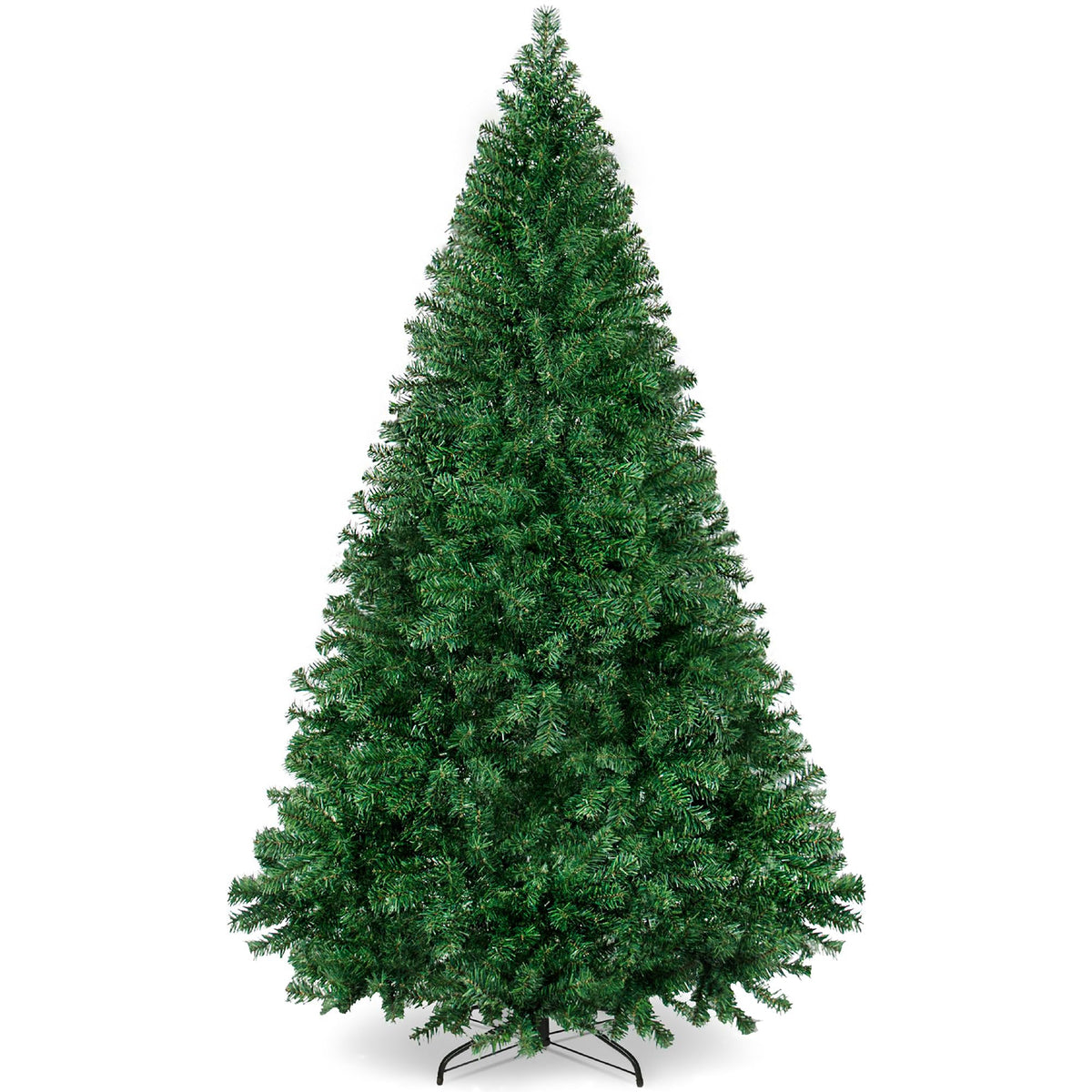 Christmas tree4.5ft Premium Unlit Pine Design, Dense Branches Realistic Holiday Décor w/Easy Assembly - Green