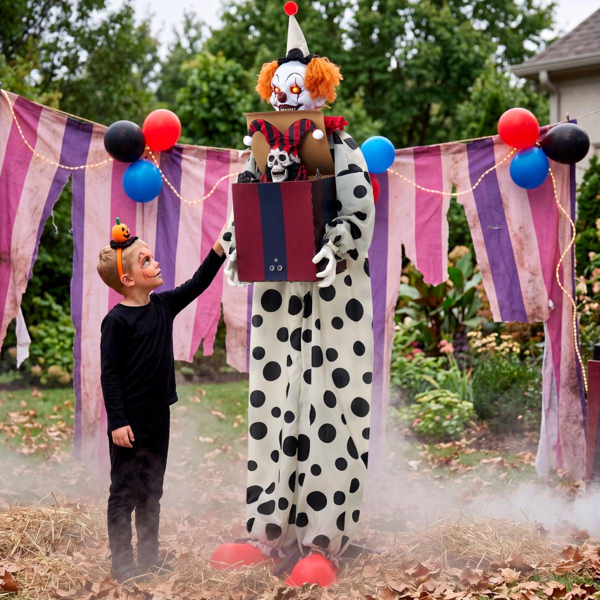 Life Size Halloween Animatronic Grim Reaper with Sound