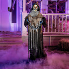 Life Size Halloween Animatronic Grim Reaper with Sound