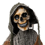 Life Size Halloween Animatronic Grim Reaper with Sound