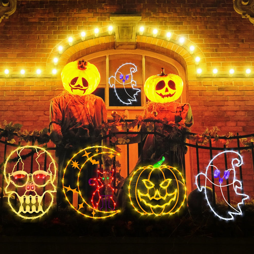Halloween Decorations - 16" Halloween Window Silhouette Lights