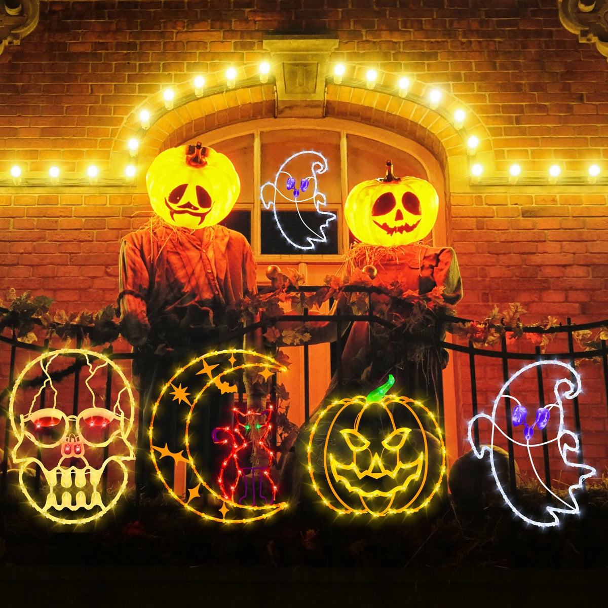 Halloween Decorations - 16" Halloween Window Silhouette Lights