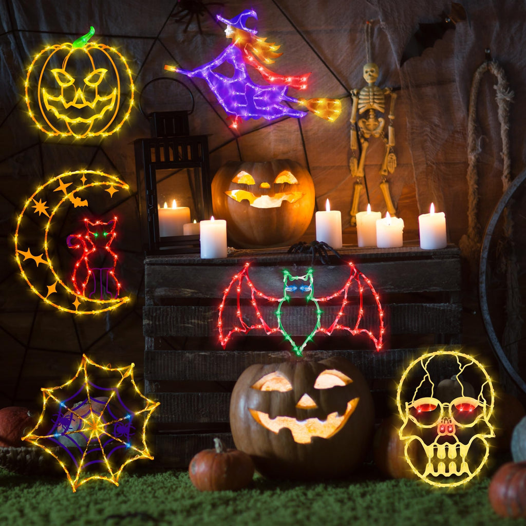 Halloween Decorations - 16" Halloween Window Silhouette Lights