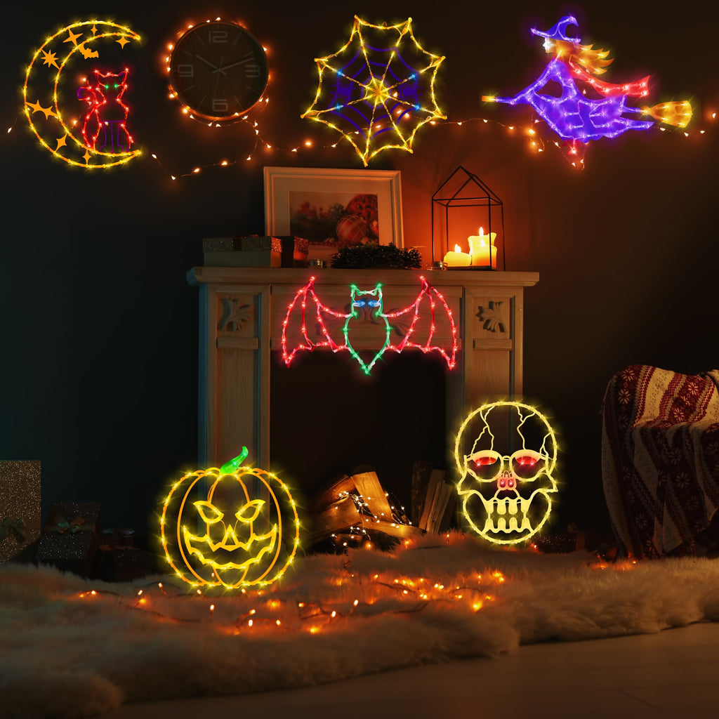 Halloween Decorations - 16" Halloween Window Silhouette Lights