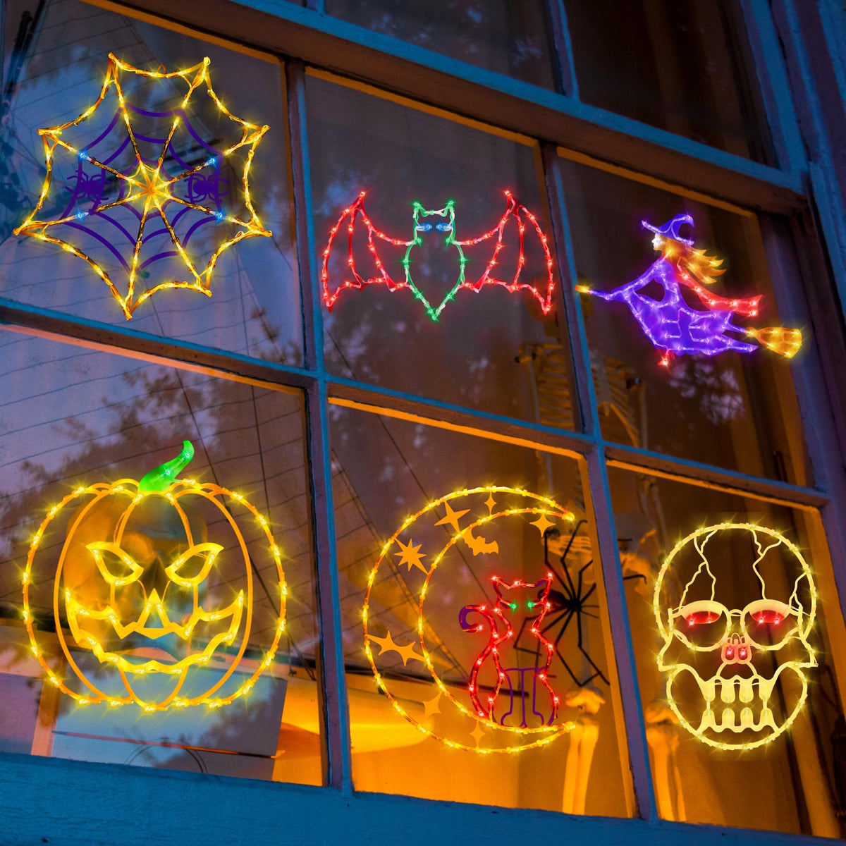 Halloween Decorations - 16" Halloween Window Silhouette Lights