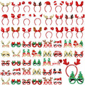Giegxin 80 Pcs Christmas Headbands Eyeglasses Bulk for Adults