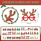 Giegxin 80 Pcs Christmas Headbands Eyeglasses Bulk for Adults