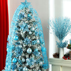 72 Pieces Christmas  Star Sequin Tree Skirts for Home Wreaths Holiday Party Favors