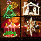 Halloween Decorations - 16" Halloween Window Silhouette Lights