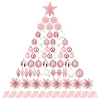 CroBlissful 118 Pcs Christmas Tree Ornaments  , Berries Stems for Xmas Trees Holiday Decor(Gold)