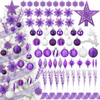 CroBlissful 118 Pcs Christmas Tree Ornaments  , Berries Stems for Xmas Trees Holiday Decor(Gold)