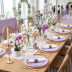 350Piece Gold Dinnerware Set for 50 Guests  Silverware for Wedding/Birthday
