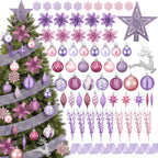 CroBlissful 118 Pcs Christmas Tree Ornaments  , Berries Stems for Xmas Trees Holiday Decor(Gold)