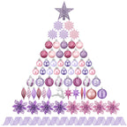 CroBlissful 118 Pcs Christmas Tree Ornaments  , Berries Stems for Xmas Trees Holiday Decor(Gold)