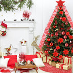 72 Pieces Christmas  Star Sequin Tree Skirts for Home Wreaths Holiday Party Favors