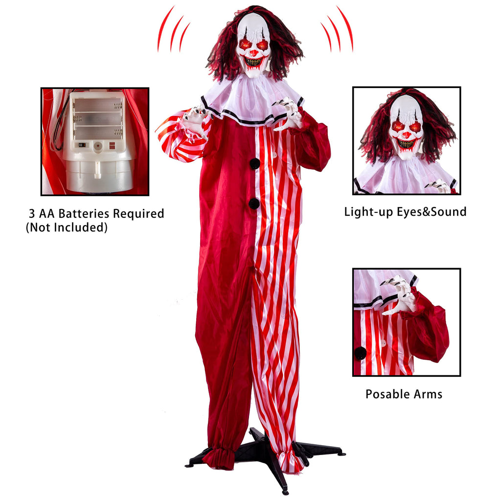 Life Size Halloween Animatronic Grim Reaper with Sound