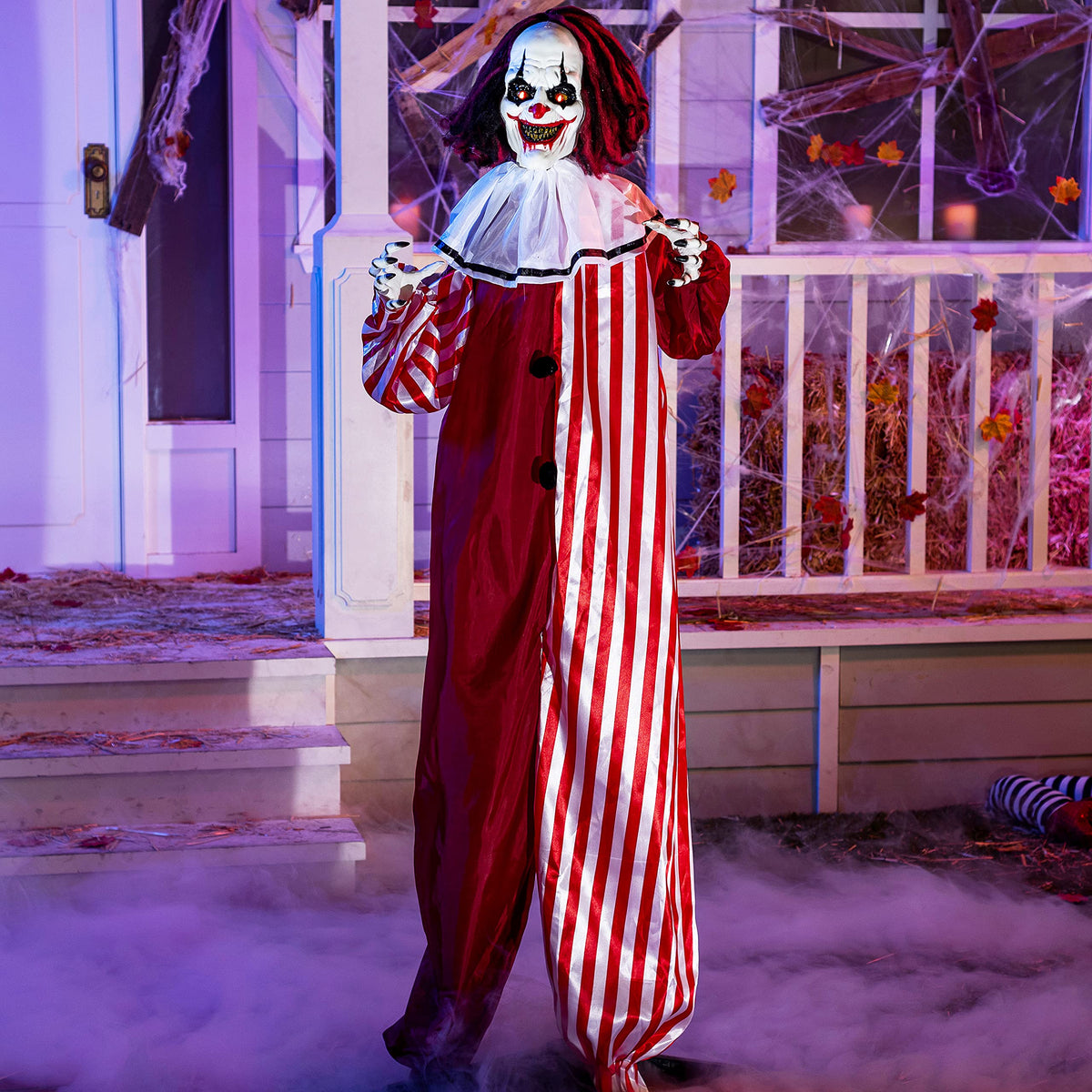 Life Size Halloween Animatronic Grim Reaper with Sound