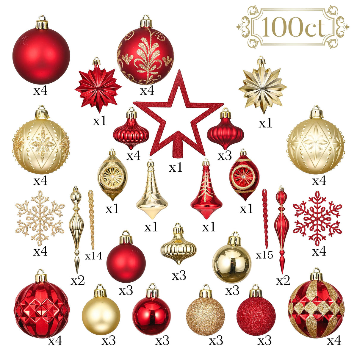 100ct Christmas Tree Decorations Ball Ornaments Set Medium Navy Blue and Silver Shatterproof Christmas Decorations Set, Winter Wonderland Hanging Ornaments for Xmas Holiday Decor