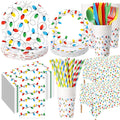 452 Pcs Christmas Party Decorations for 50 Guests,  Set for Xmas Holiday Party Supplies