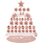 72 Pieces Christmas  Star Sequin Tree Skirts for Home Wreaths Holiday Party Favors