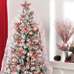 72 Pieces Christmas  Star Sequin Tree Skirts for Home Wreaths Holiday Party Favors