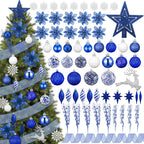 CroBlissful 118 Pcs Christmas Tree Ornaments  , Berries Stems for Xmas Trees Holiday Decor(Gold)