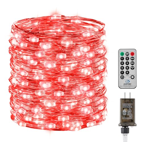 Fairy Lights with Remote, 66 Feet 200 Led Firefly String Lights Plug in for   Christmas Tree Wreath Craft Wedding Party Indoor Outdoor Decoration, Warm White