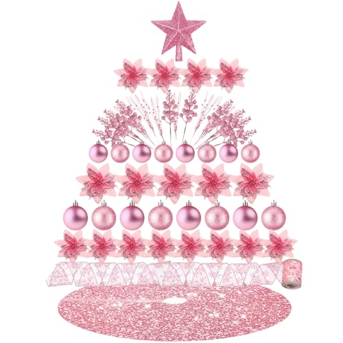 72 Pieces Christmas  Star Sequin Tree Skirts for Home Wreaths Holiday Party Favors