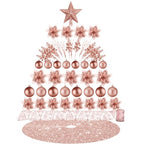 72 Pieces Christmas  Star Sequin Tree Skirts for Home Wreaths Holiday Party Favors