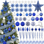 CroBlissful 118 Pcs Christmas Tree Ornaments  , Berries Stems for Xmas Trees Holiday Decor(Gold)