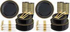 350Piece Gold Dinnerware Set for 50 Guests  Silverware for Wedding/Birthday