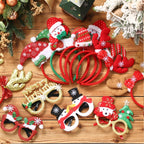 Giegxin 80 Pcs Christmas Headbands Eyeglasses Bulk for Adults