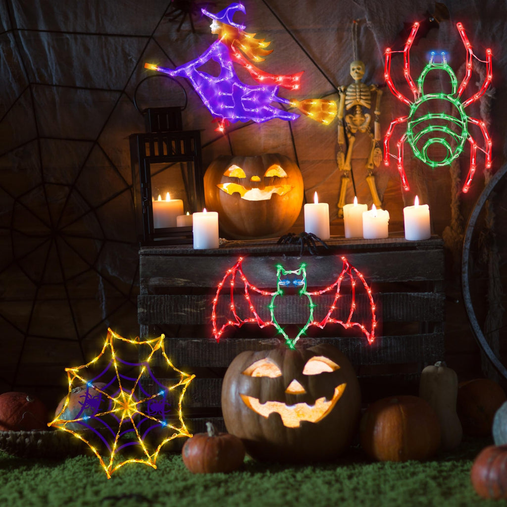Halloween Decorations - 16" Halloween Window Silhouette Lights