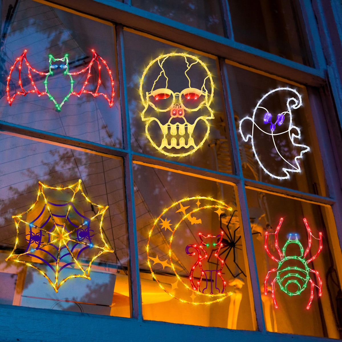 Halloween Decorations - 16" Halloween Window Silhouette Lights